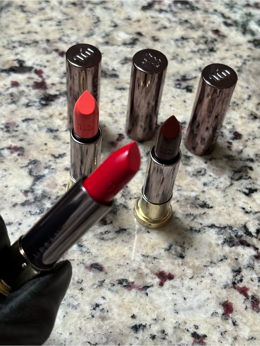 ✨New 3 Pc✨Urban Decay Trio Lipstick Set — Snitch, Disturbed, 714 - Picture 7 of 10